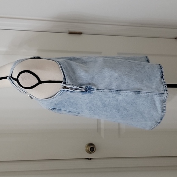 RE generation Size M Denim Overall Dress, Stone Wash, Gently Used Condition - Picture 3 of 15